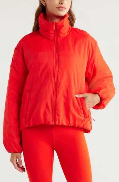 Zella Elevate Insulated Jacket In Red
