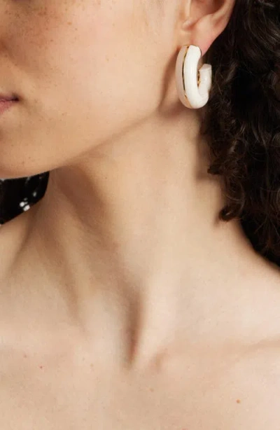 Nordstrom Chunky Resin Split Hoop Earrings In Multi