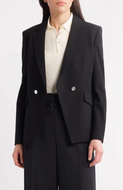 Hugo Boss Boss Jatawa Double Breasted Blazer In Black