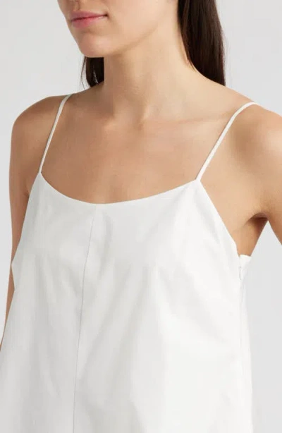 Rails Blanca Bubble Hem Cotton Blend Minidress In White