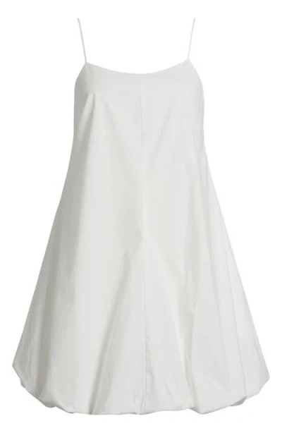 Rails Blanca Bubble Hem Cotton Blend Minidress In White