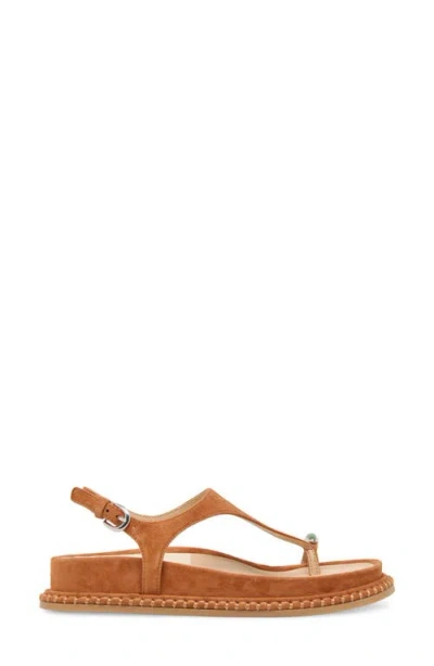 Dolce Vita Stefan Gemstone Sandal In Caramel Suede
