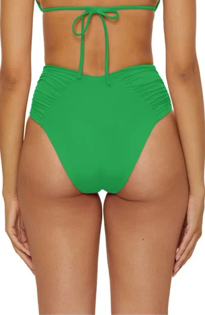 Becca Color Code High Cut Bikini Bottoms In Green