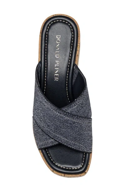 Donald Pliner Jocelyn Platform Wedge Sandal In Purple