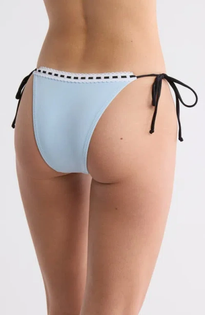 Pacsun Becka Side Tie Bikini Bottoms In Blue