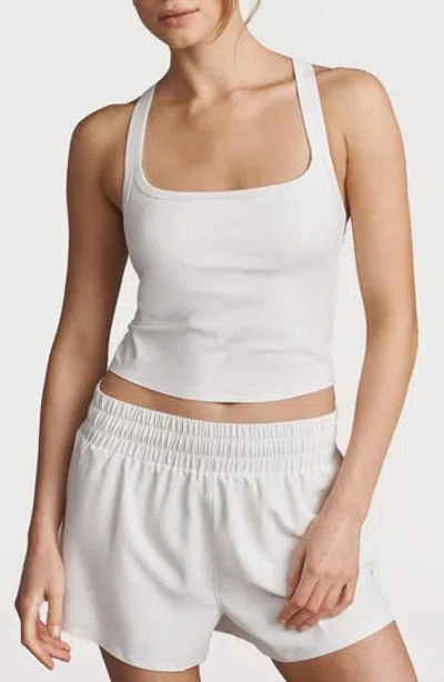 Rhone Serene Shelf Bra Crop Tank In White