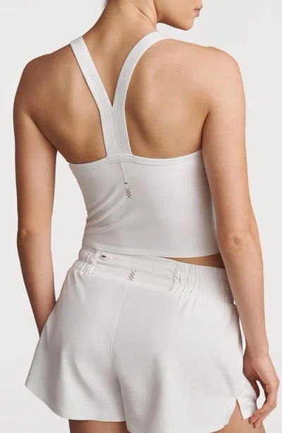 Rhone Serene Shelf Bra Crop Tank In White