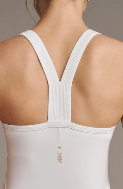 Rhone Serene Shelf Bra Crop Tank In White