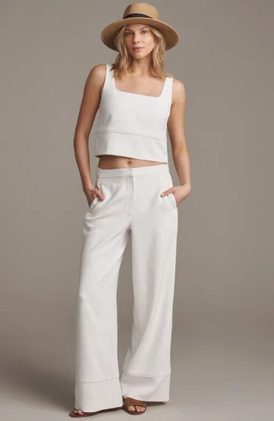 Rhone Horizon Crop Tank In White