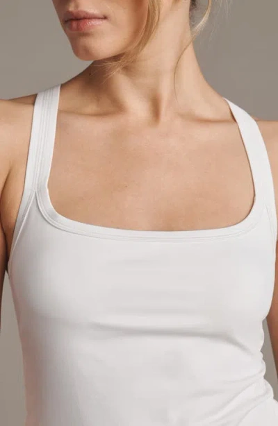 Rhone Serene Shelf Bra Crop Tank In White