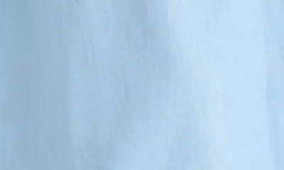 Maggy London Sleeveless Linen Blend Shirtdress In Blue