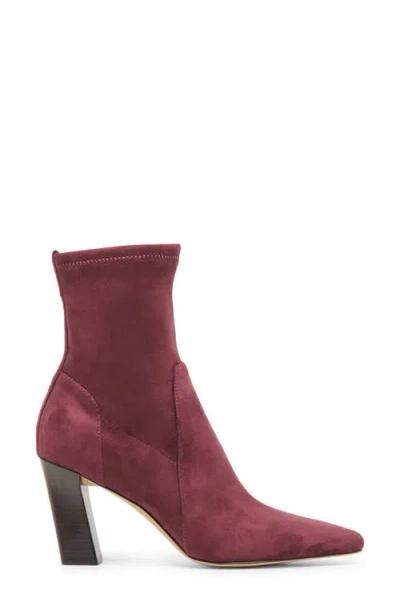 Dolce Vita Women's Roan Square-toe Pull-on Stretch Dress Booties In Red