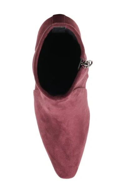 Dolce Vita Women's Roan Square-toe Pull-on Stretch Dress Booties In Red