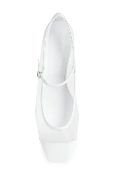 Aeyde Uma Nappa Leather Ballet Flats In White
