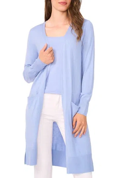 Halogen ® Open Front Longline Cardigan In Blue