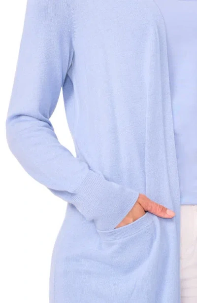 Halogen ® Open Front Longline Cardigan In Blue
