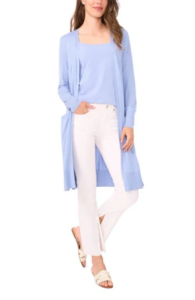 Halogen ® Open Front Longline Cardigan In Blue