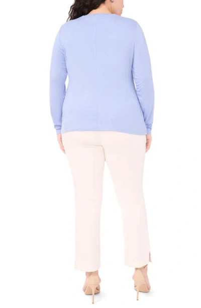 Halogen ® Crewneck Long Sleeve Knit Top In Blue