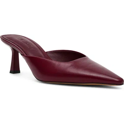 Steve Madden Lisbeth Pointed Toe Mule In Burgundy