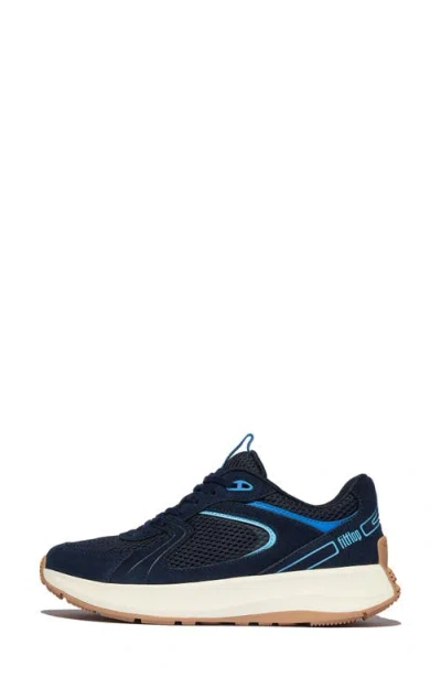 Fitflop F-mode Flow Platform Sneaker In Blue