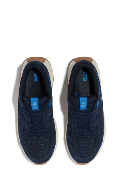 Fitflop F-mode Flow Platform Sneaker In Blue