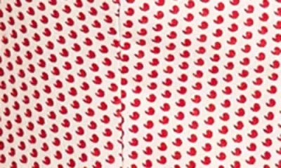 Wayf Leonie Print Puff Sleeve Linen Blend Minidress