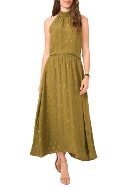 Halogen ® Embroidered High Neck Sleeveless Top In Green