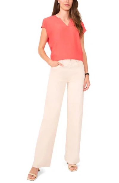 Halogen ® Tonal Stripe Popover Top In Pink