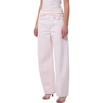 Agolde 90s Mid Rise Straight Jeans In Cosmos In Purple