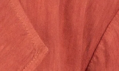 Kut From The Kloth Karie Open Front Linen Blend Jacket In Brown