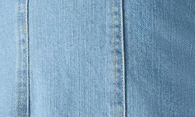 Steve Madden Malia Light Wash Halter Skater Mini Dress In Blue