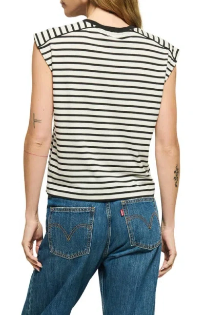 Nation Ltd Perry Stripe Organic Cotton Muscle Tank In Multi