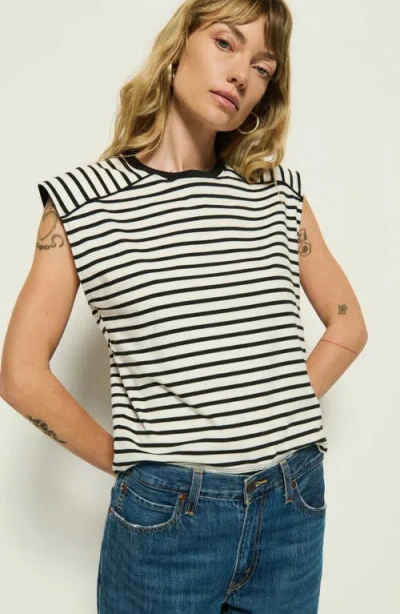Nation Ltd Perry Stripe Organic Cotton Muscle Tank In Multi