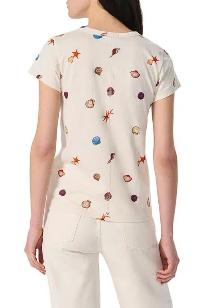 Rag & Bone Short-sleeve Allover Seashell Tee In Green