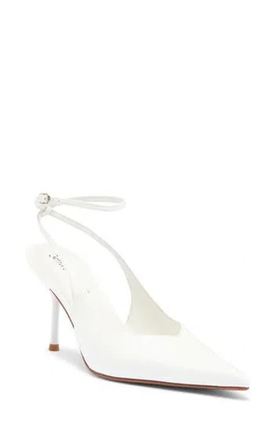Jeffrey Campbell Executive Ankle Strap Pointed Toe Slingback Pump In Multi
