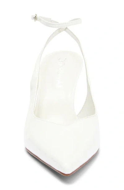 Jeffrey Campbell Executive Ankle Strap Pointed Toe Slingback Pump In Multi