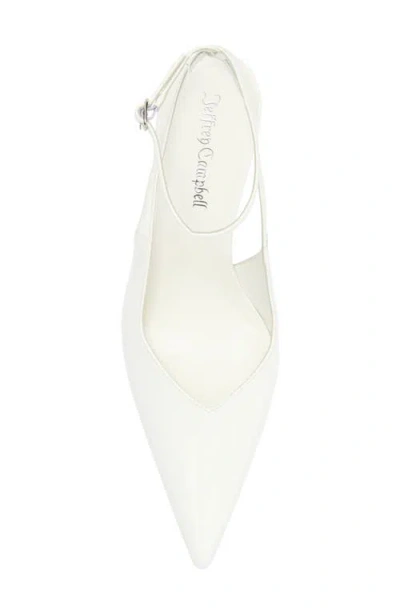 Jeffrey Campbell Executive Ankle Strap Pointed Toe Slingback Pump In Multi