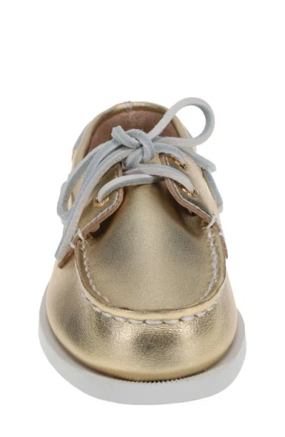 Sperry Kids' Authentic Original 2-eye Metallic Boat Shoe