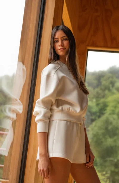 Travismathew Cloudscape Sweatshirt In White