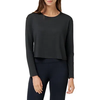 Travismathew Celestia Long Sleeve Performance T-shirt In Black