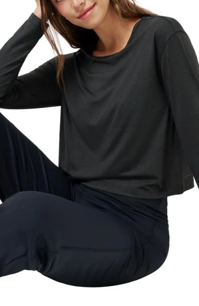 Travismathew Celestia Long Sleeve Performance T-shirt In Black