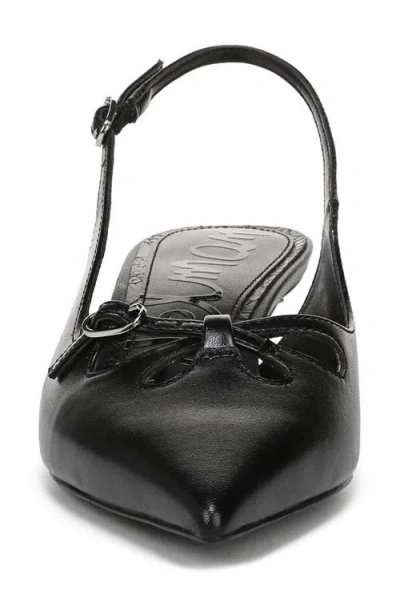 Sam Edelman Fauna Kitten Heel Slingback Pump In Black