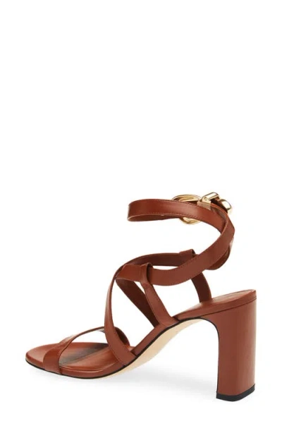 Stuart Weitzman Maven Block 85 Sandal In Brown