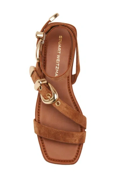Stuart Weitzman Maven Sandal In Brown