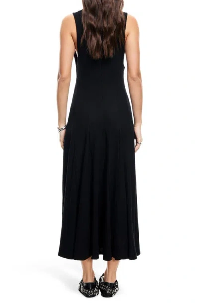 Lioness Indi Sleeveless Mock Neck Maxi Dress In Black