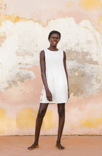 Billabong X Mami Wata Shift Minidress In White