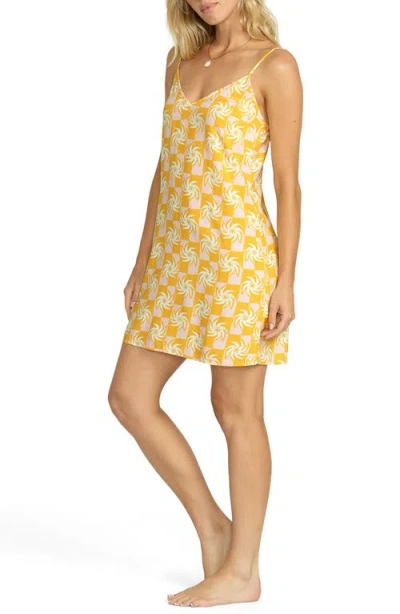 Billabong '90s Babe Mini Sundress In Orange