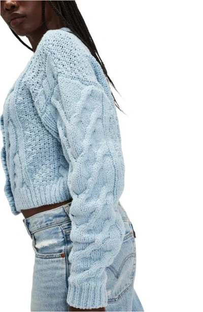 Free People Bonfire Cable Knit Cardigan