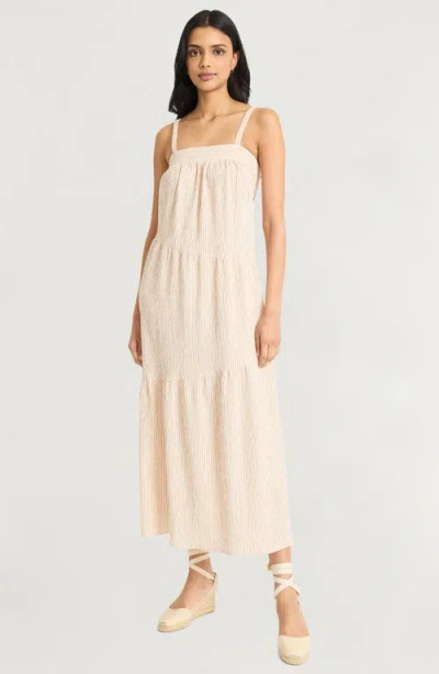 The Good Journey Tiered Midi Sundress