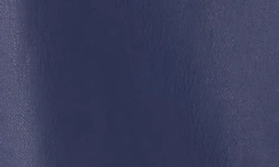 Vince Camuto Women's Faux-leather Sleeveless Crewneck Top In Blue